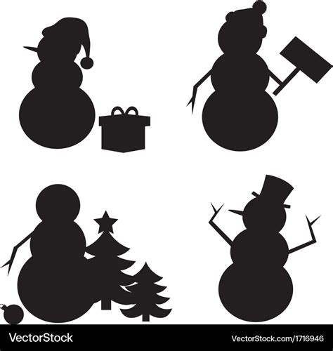 snowman vector art|snowman silhouette free.